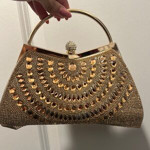 Elegant Gold Handbag
